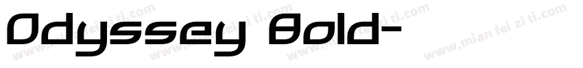 Odyssey Bold字体转换